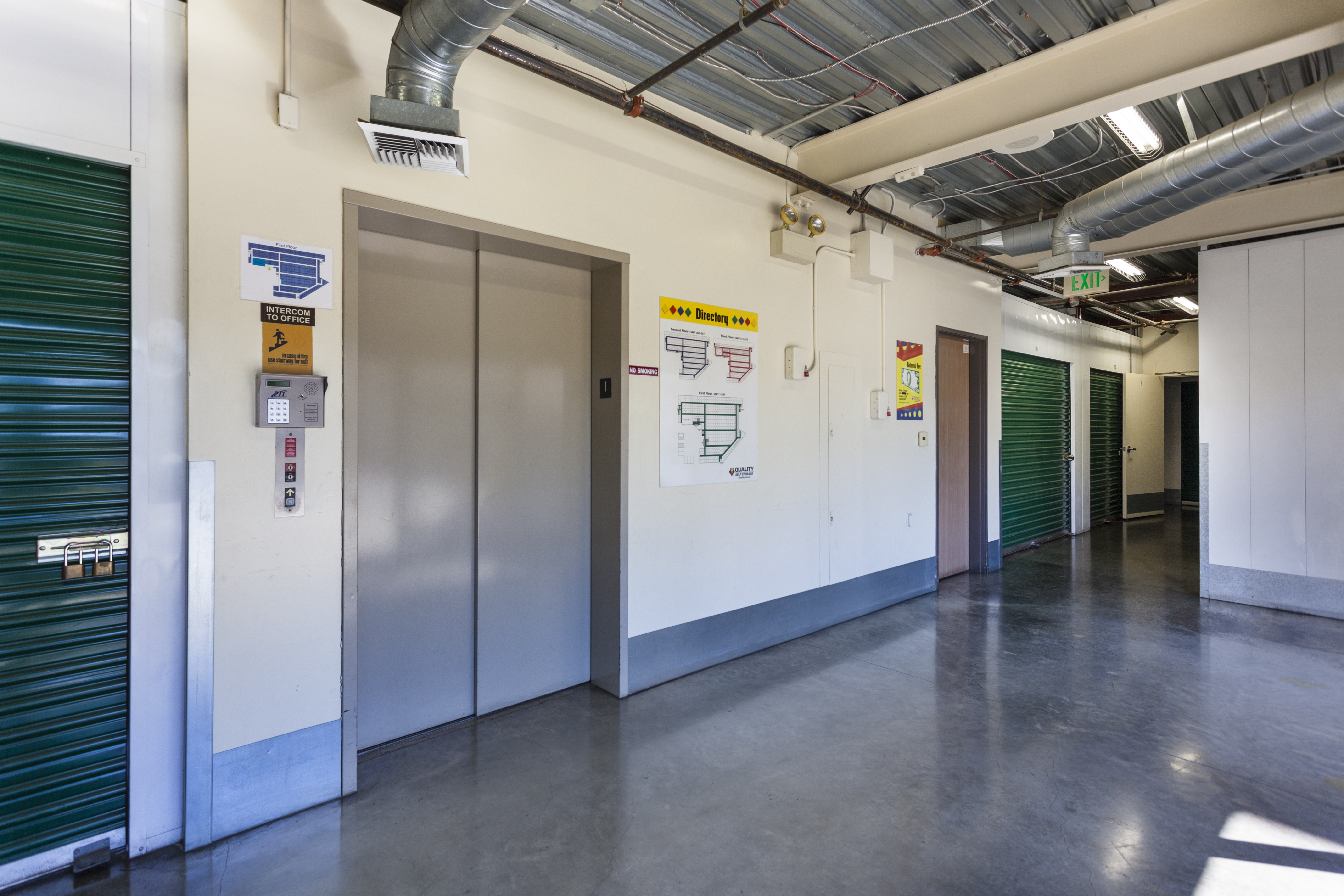 Elevator Access at AAA Quality Self Storage - Long Beach